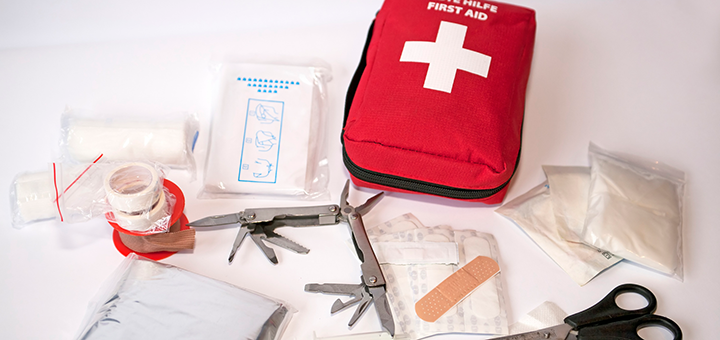 kit de primeiros socorros